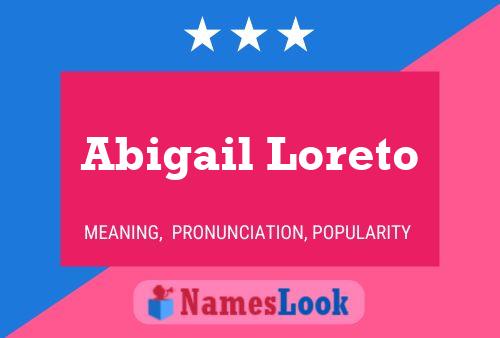 Abigail Loreto Name Poster