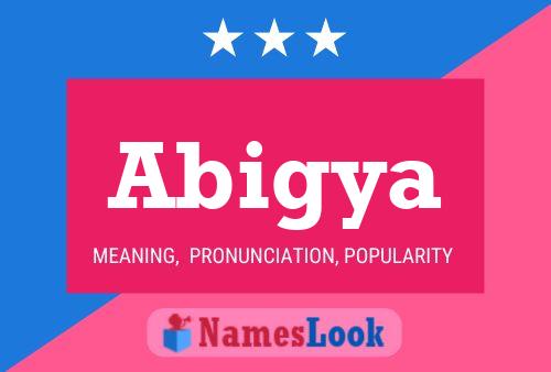 Abigya Name Poster