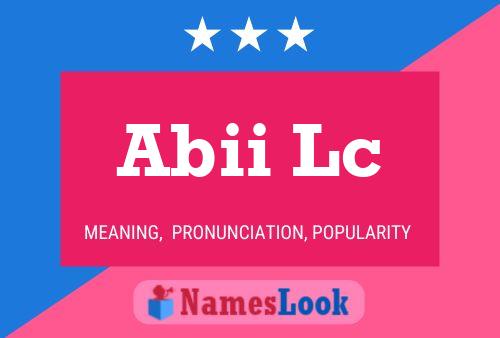 Abii Lc Name Poster