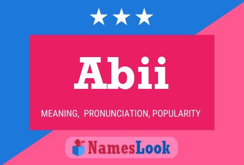 Abii Name Poster