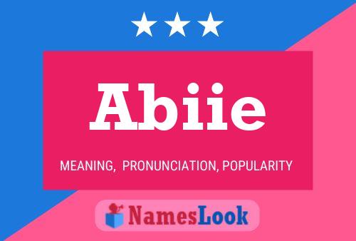 Abiie Name Poster