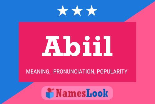 Abiil Name Poster