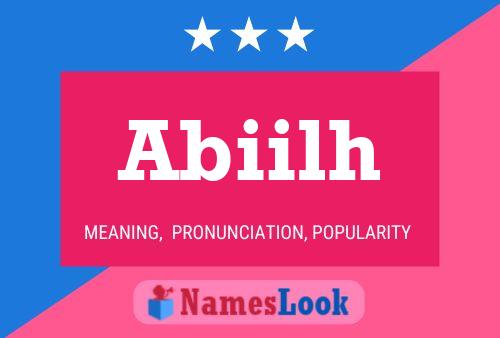 Abiilh Name Poster