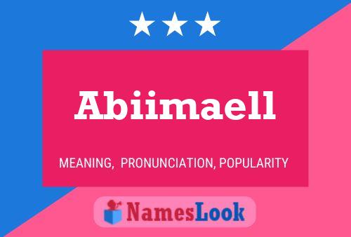 Abiimaell Name Poster