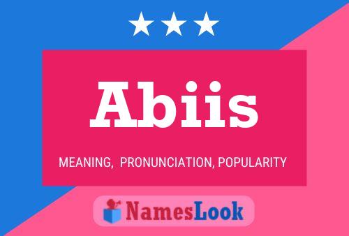 Abiis Name Poster