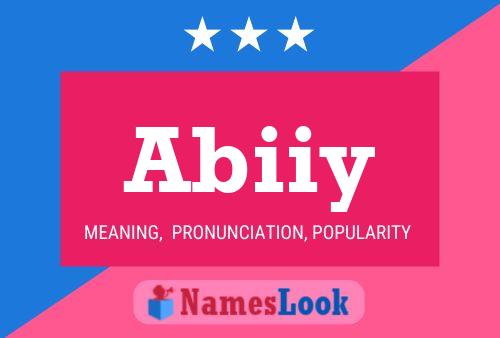 Abiiy Name Poster