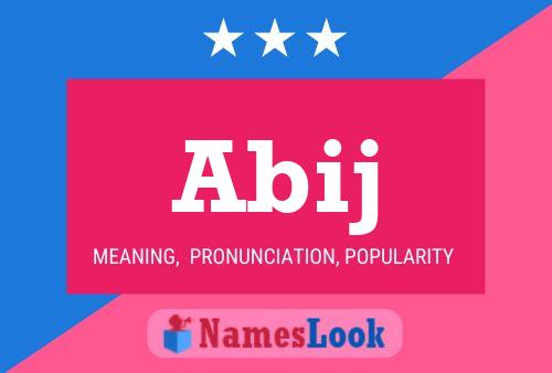 Abij Name Poster