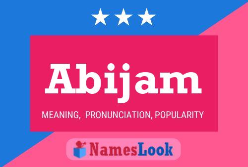 Abijam Name Poster