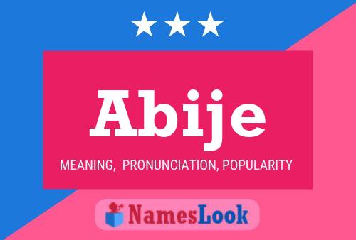 Abije Name Poster