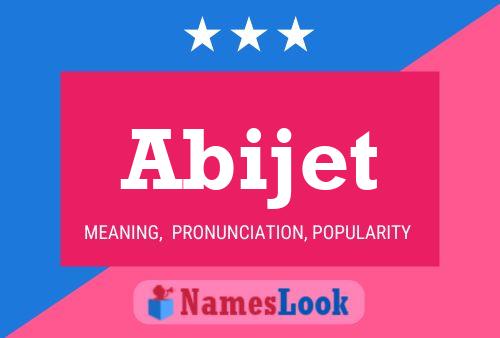 Abijet Name Poster