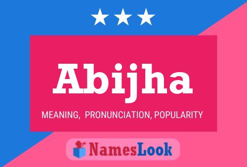 Abijha Name Poster