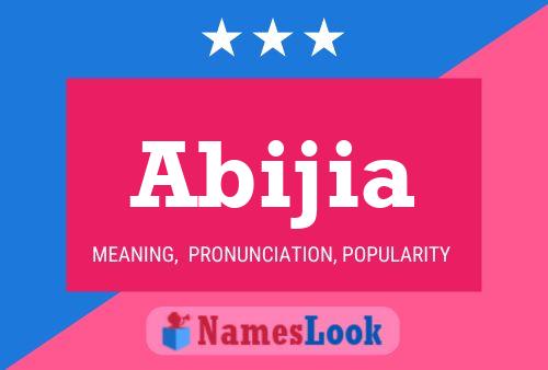 Abijia Name Poster