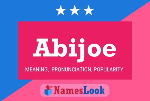 Abijoe Name Poster