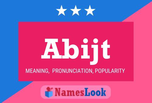 Abijt Name Poster