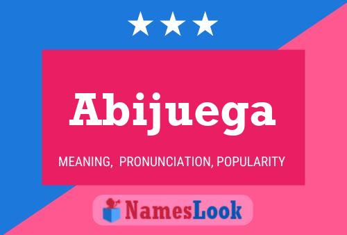 Abijuega Name Poster