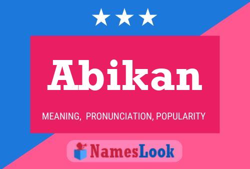 Abikan Name Poster