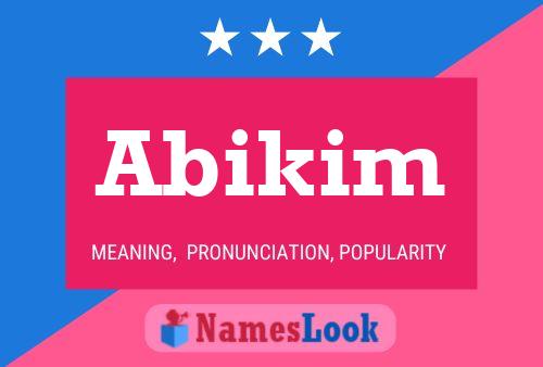 Abikim Name Poster