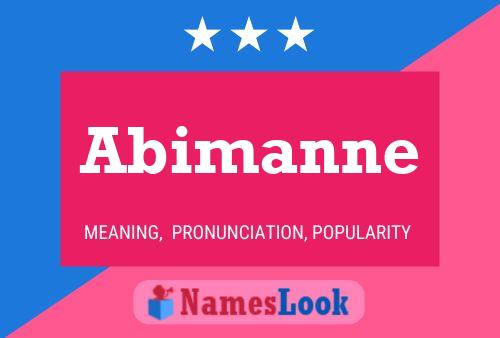 Abimanne Name Poster