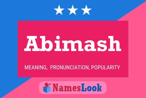 Abimash Name Poster