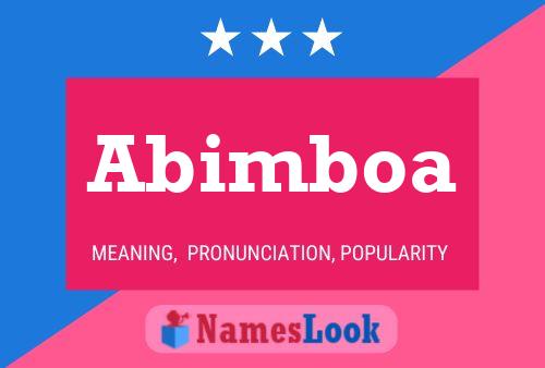 Abimboa Name Poster