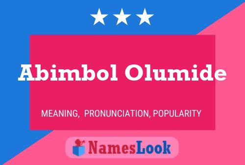 Abimbol Olumide Name Poster