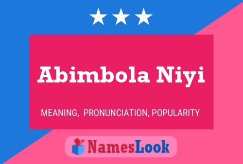 Abimbola Niyi Name Poster