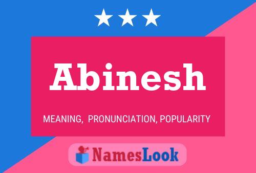 Abinesh Name Poster