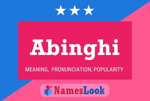 Abinghi Name Poster