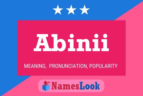 Abinii Name Poster