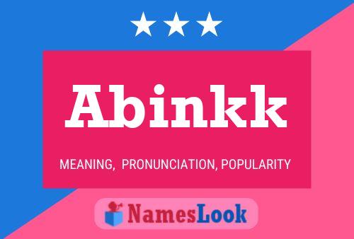 Abinkk Name Poster