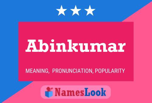 Abinkumar Name Poster