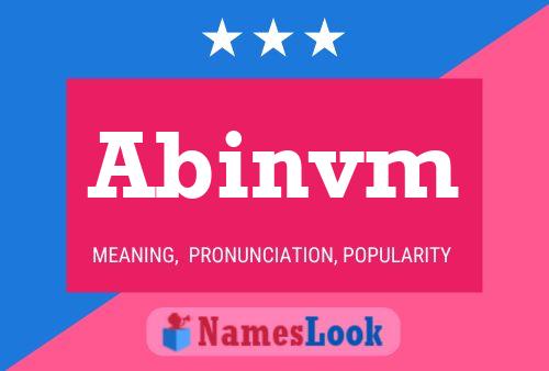 Abinvm Name Poster