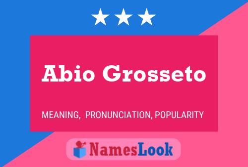 Abio Grosseto Name Poster