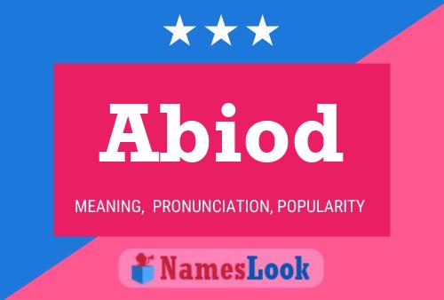 Abiod Name Poster