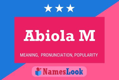 Abiola M Name Poster