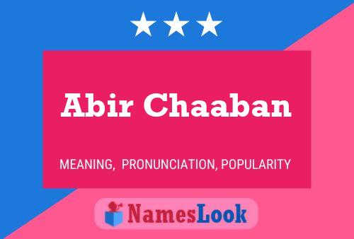 Abir Chaaban Name Poster