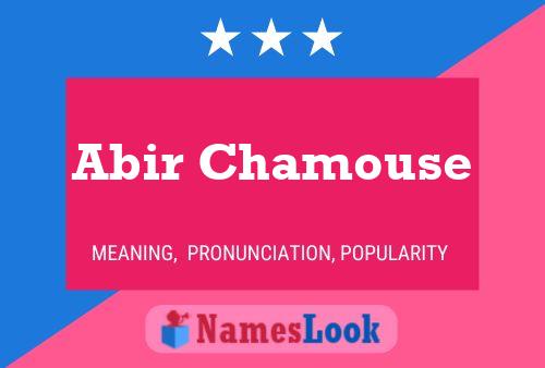 Abir Chamouse Name Poster