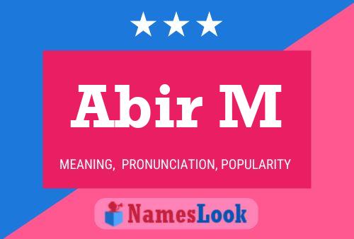 Abir M Name Poster