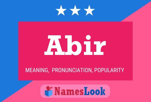 Abir Name Poster