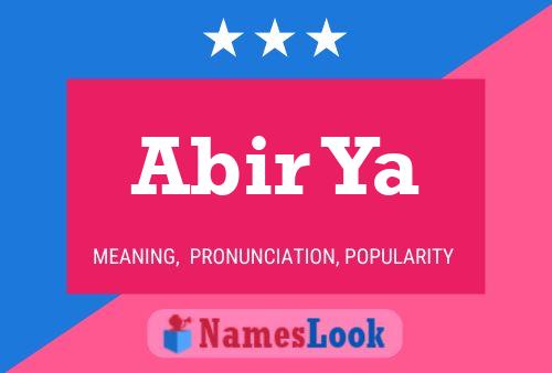 Abir Ya Name Poster