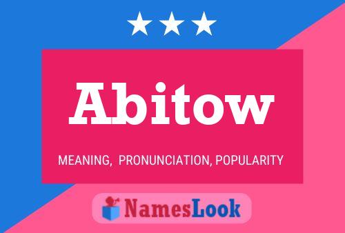 Abitow Name Poster