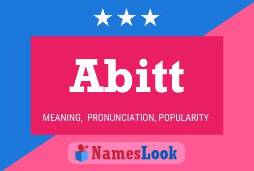 Abitt Name Poster