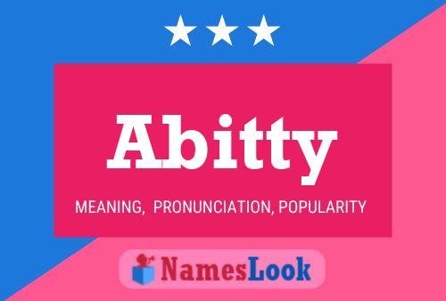 Abitty Name Poster