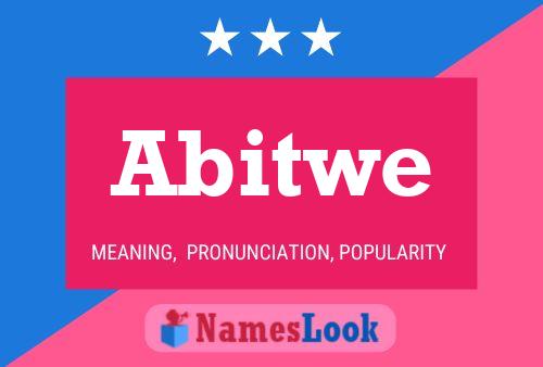 Abitwe Name Poster