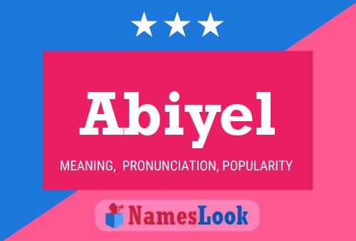 Abiyel Name Poster