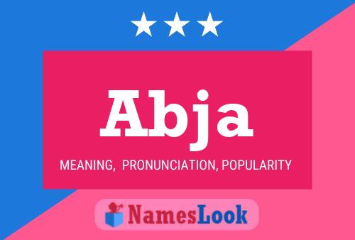 Abja Name Poster