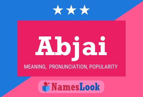 Abjai Name Poster