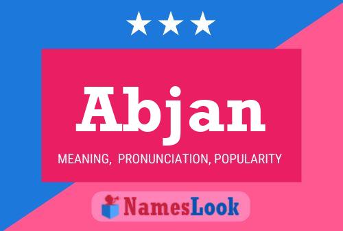 Abjan Name Poster