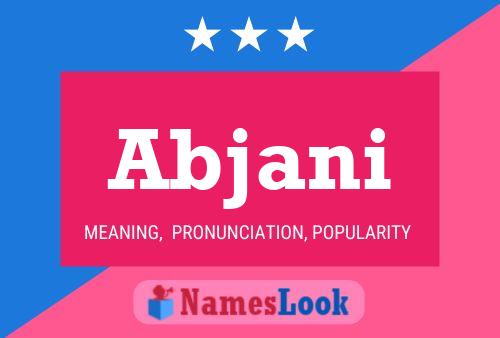 Abjani Name Poster