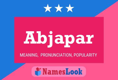 Abjapar Name Poster